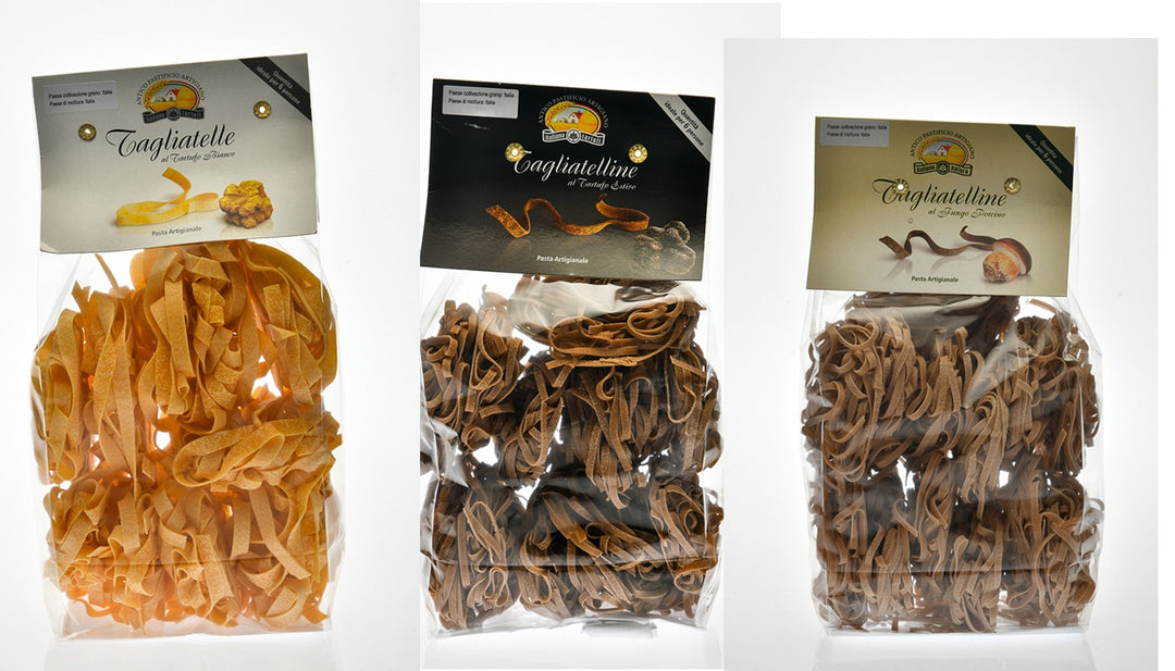 Tagliatelle al tartufo bianco / al tartufo nero / al fungo porcino  500g